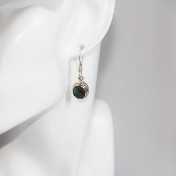 Sterling Silver Ruby Zoisite Dangle Earrings - Picture 2 of 12